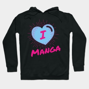 I Love Manga Hoodie